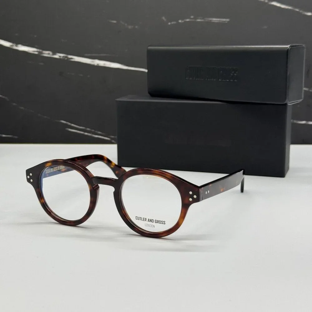 NEW CUTLER AND GROSS CG1291V2 002 EYEGLASSES HAVANA UNISEX EYEWEAR